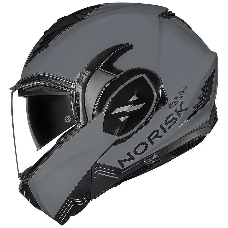 Capacete Norisk Avenger Articulado/Robocop - Cinza