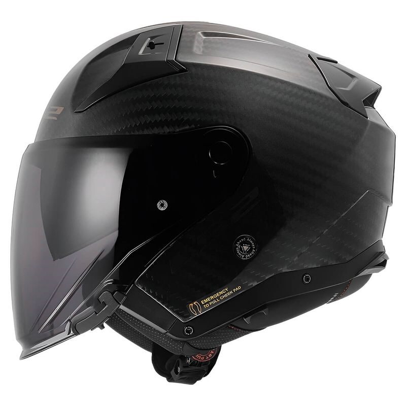 Capacete LS2 OF603 Infinity 2 C Solid Carbon Carbono