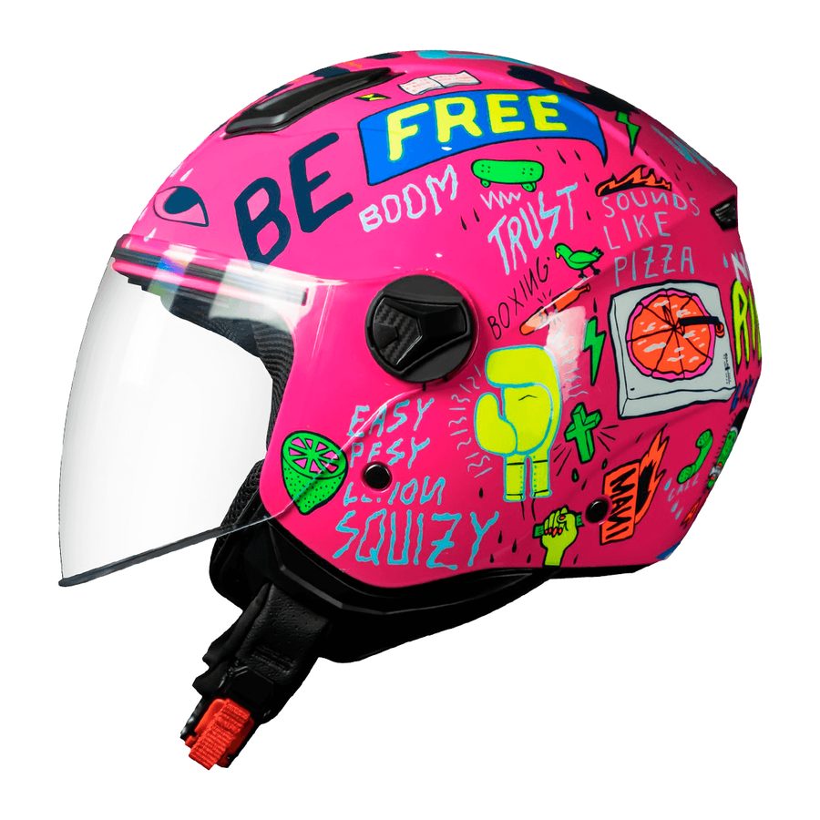 Capacete Norisk Orion Free Rosa/Verde