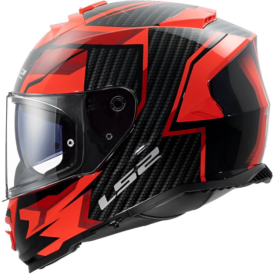Capacete LS2 FF800 Storm Tracker Preto/Vermelho