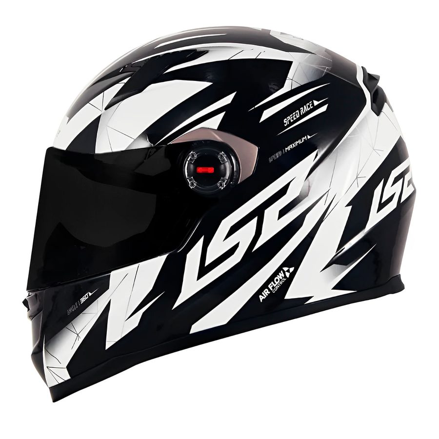 Capacete LS2 FF358 Draze Preto/Branco