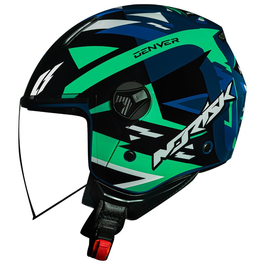 Capacete Norisk Orion Denver Preto/Verde