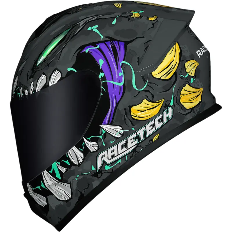 Capacete Race Tech Hit Lizard - Cinza Titânio