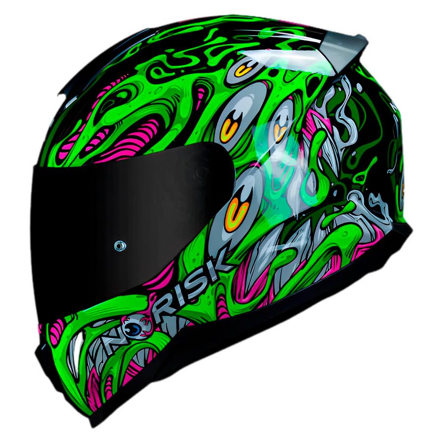 Capacete Norisk Razor Parasite Verde