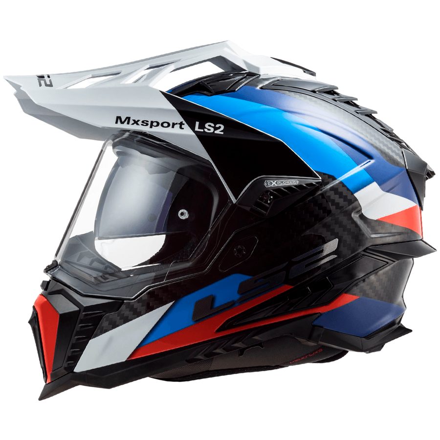 Capacete LS2 MX701 Explorer Frontier Cross/Off - Road - Preto/Azul