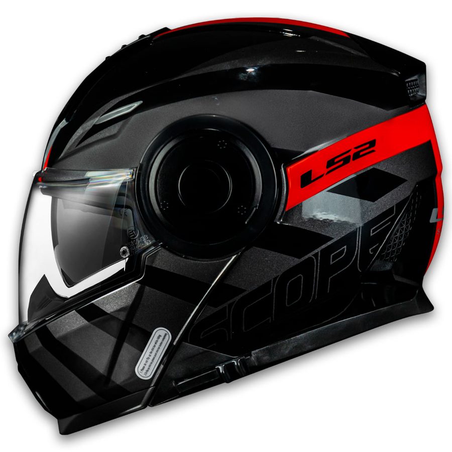 Capacete LS2 FF902 Scope Hamr Preto/Vermelho