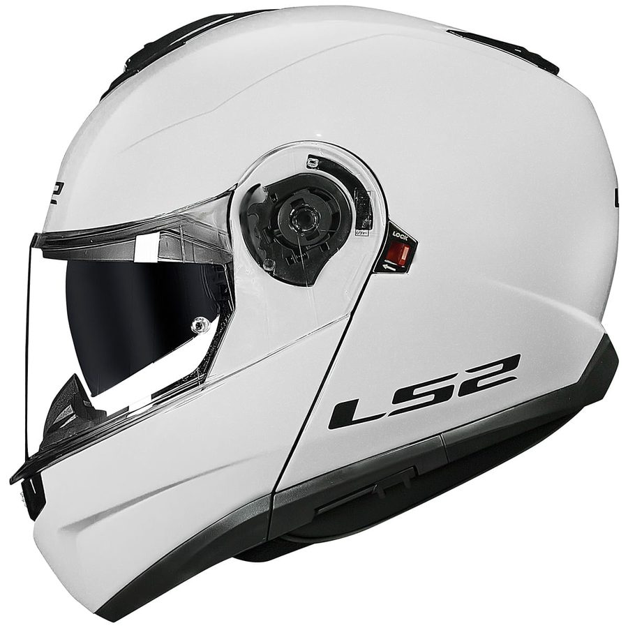 Capacete LS2 FF908 Strobe 2 Articulado/Robocop - Branco