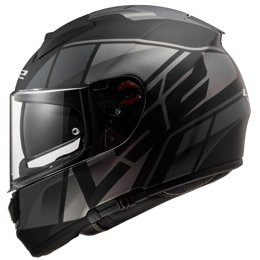 Capacete LS2 FF397 Vector FT2 Kripton Titanium Preto Fosco