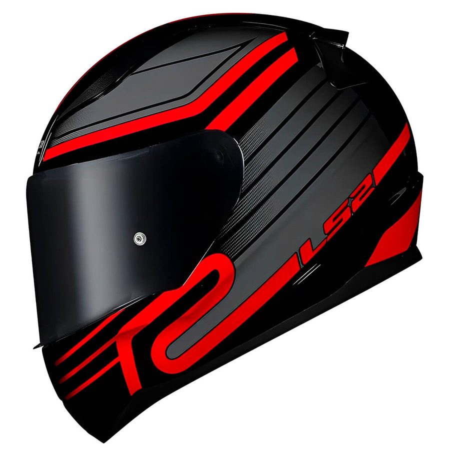 Capacete LS2 FF353 Preto/Vermelho