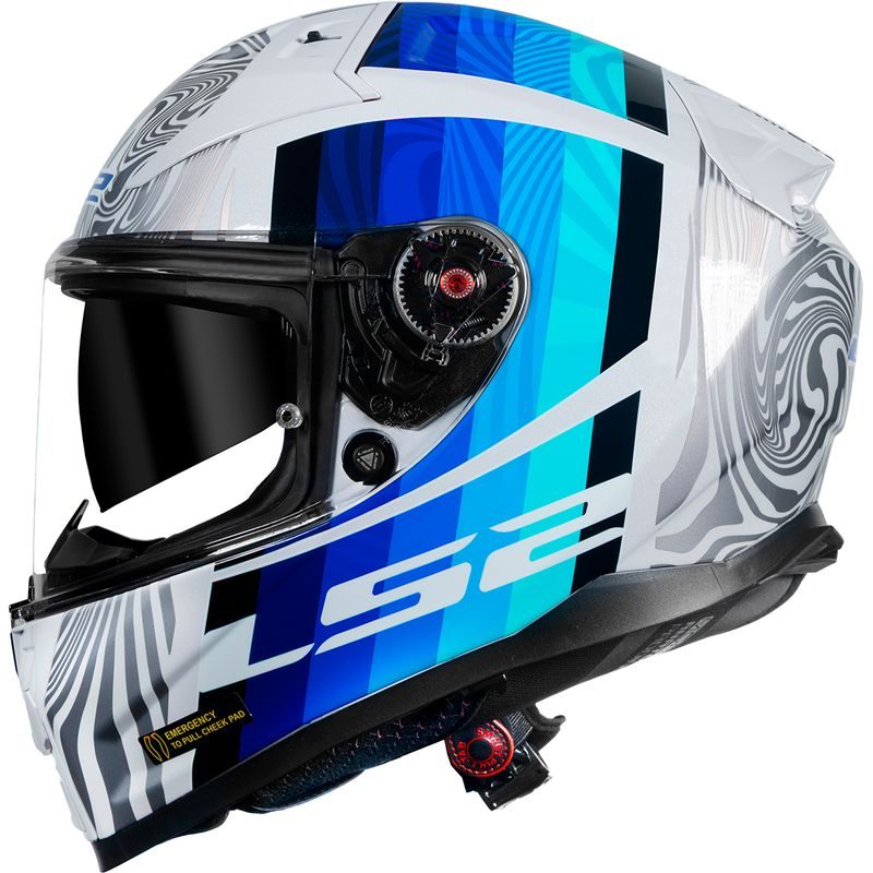 Capacete LS2 FF811 Vector 2 Freedom Branco/Prata