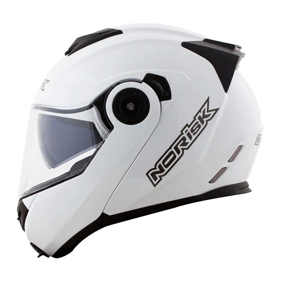Capacete Norisk FF345 Route Articulado/Robocop - Branco