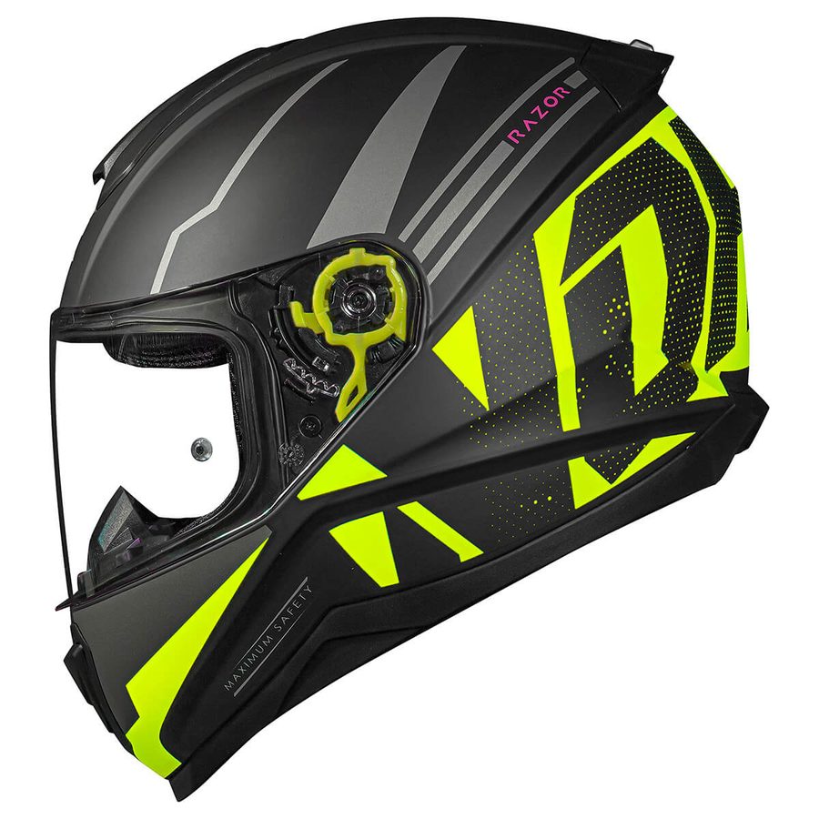 Capacete Norisk Razor Full Preto/Amarelo