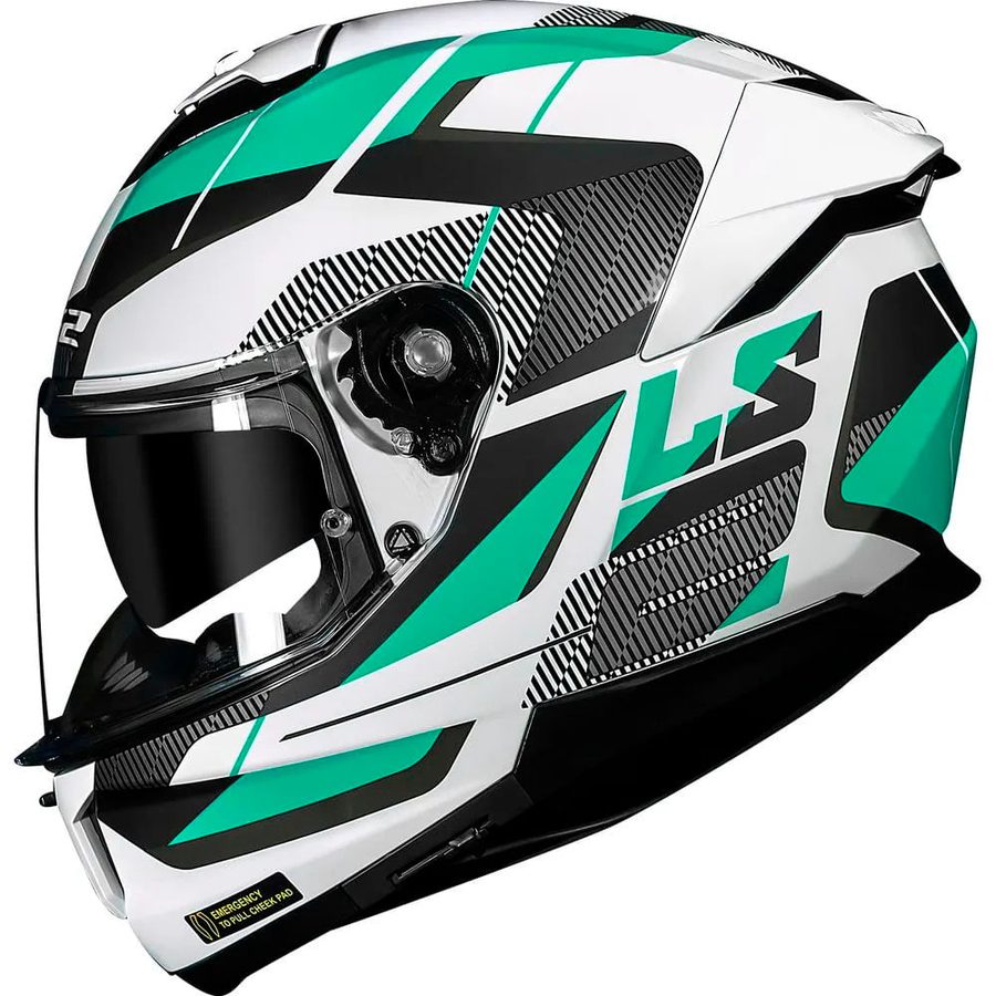 Capacete LS2 FF808 Stream 2 Branco/Verde